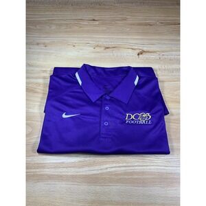 Nike‎ Men's Gameday Dri-Fit Performance Polo Shirt DC03 Football Purple Sz Large